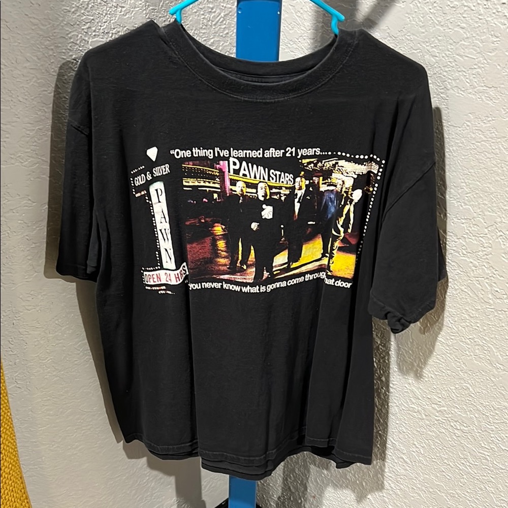 Black Short Sleeve Tee with Bold Graphic Design